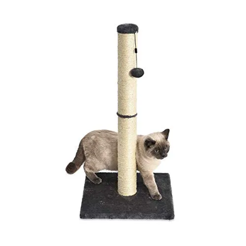 Amazon Basics - Palo tiragraffi per gatti, medio, 40.01 x 40.01 x 80.01 cm, grigio