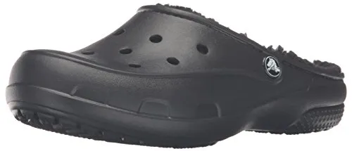 Crocs FsailPlshLndClg Pantofole a collo basso Donna, Nero (Black/Black), 39/40 EU (W9)