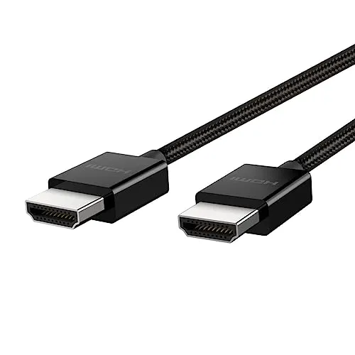Belkin Cavo HDMI 2.1 Premium ad Alta Velocità Ultra, 4K/Dolby Vision HDR, Visione Ottimale per Apple TV, 2 m, Nero