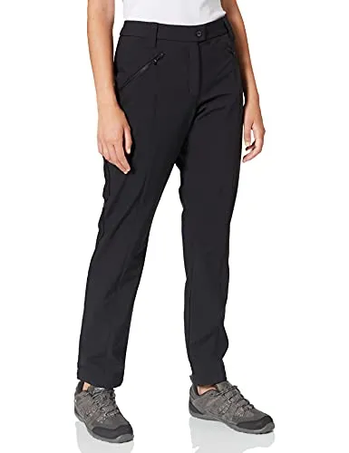 CMP - Pantaloni in softshell da donna, Nero, 48