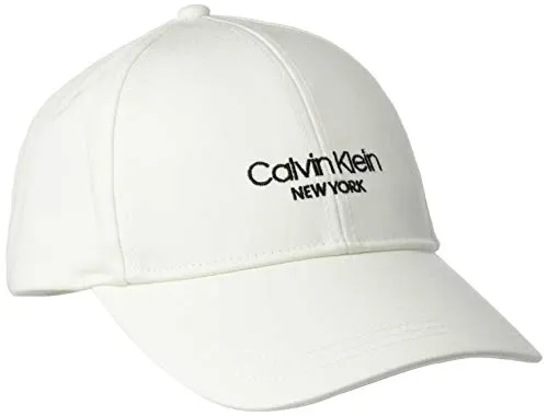 Calvin Klein BB cap Cappellino da Baseball, CK Bianco, Taglia unica Donna