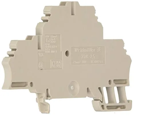 Weidmuller ZDK 2.5 – Morsetto doppio Piso ZDK 2,5/1.5 Beige