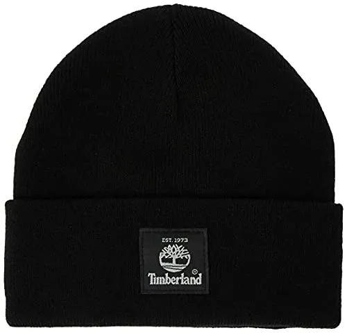 Timberland Men's Short Watch Cap with Woven Label