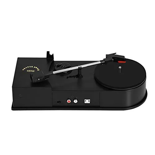 Giradischi / giradischi LP in vinile giradischi, Mini MP3 2.0 Convertitore audio MP3, trasmissione a cinghia con uscite L / R e stereo da 3,5 mm compatibile con computer, telefoni cellulari, tablet