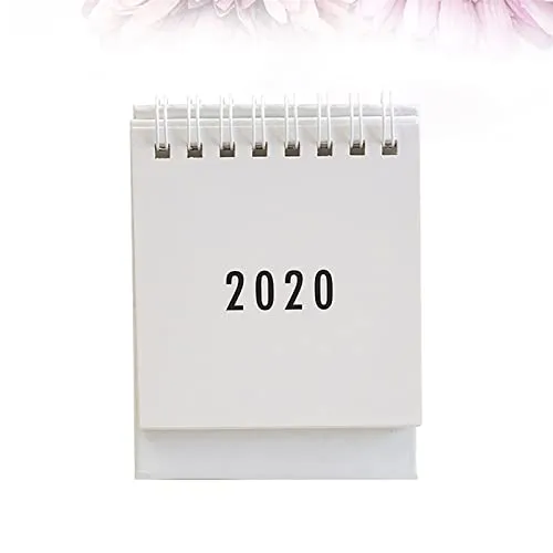 zlw-shop Calendari da Muro 2020 Creative Desktop Paper Calendar Mini Table Calendari da Tavolo Calendario for Bobina Fai da Te Memo Pad Agenda Agenda Agenda (Bianco) Calendario filosofico