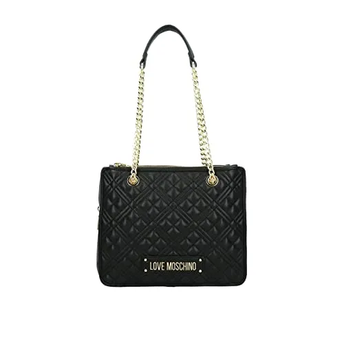 Love Moschino JC4256PP0GLA0, Borsa a Spalla, Donna, Nero, Taglia unica