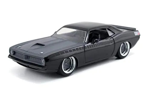 Jada Toys 97195 MBK - Plymouth lettys Barracuda - Fast and Furious - 1970 - Scala 1/24 - Nero opaco