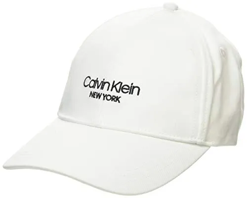 Calvin Klein BB cap Cappello, Bianco, Taglia Unica Donna