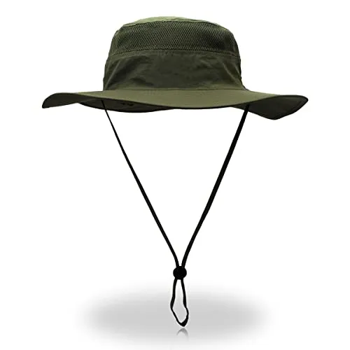 Saoirse.Hats Cappello da Sole Uomo Donne Estate Outdoor Hat, Cappello da Sole Uomini Protezione UV, Cappello da Pesca Unisex Pieghevole Traspirante, Cappello da Trekking
