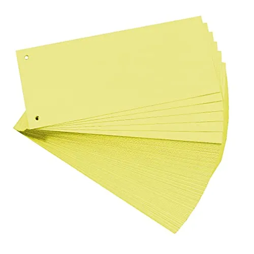 Exacompta 13425B Divisori e Segnaletica, 10x24 cm, Giallo