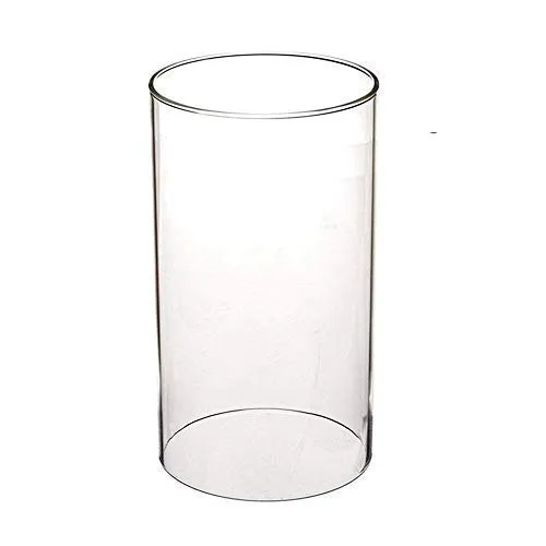 Sunwo, Portacandele trasparente in vetro borosilicato, con estremità aperta, dimensioni disponibili: 8 cm, 9 cm, 10 cm, 12 cm, 13 cm, 14 cm, 15 cm, 18 cm, 20 cm