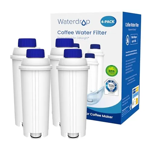 Waterdrop Certificato TÜV SÜD Filtro Acqua per Macchina da Caffè, Compatibile con DELONGHI De'Longhi DLS C002, 9310926, SER3017, ECAM ETAM EC800 (4)