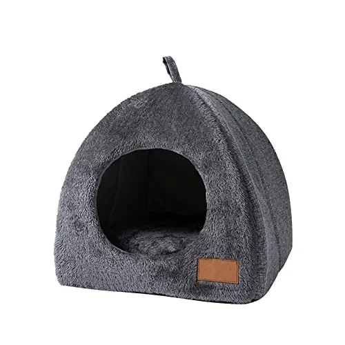 Cuccia Per Gatti Da Interno 2 In 1 - Cuccia Per Gatti Con Cuscino Staccabile Lavabile | Rifugio Per Gatti Randagi | Tenda Per Gatti | Cuccia Per Gatti Al Coperto Morbida E Calda Per Gatti E Cani