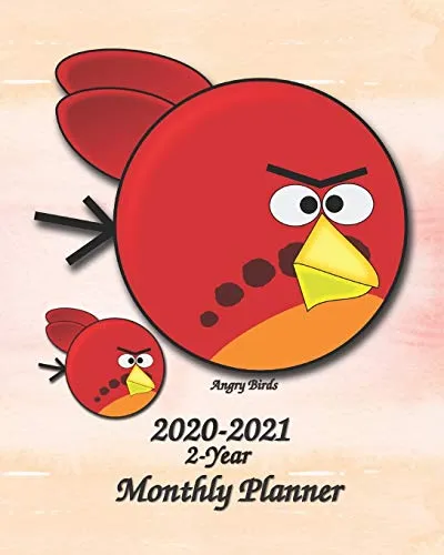 2020-2021 2-Year Monthly Planner Angry Birds: 2-Year 24 Months Calendar Planner, Organizer, Agenda, Schedule, Notebook, Journal with Motivational / ... Phonebook, Email / Website & Password Log