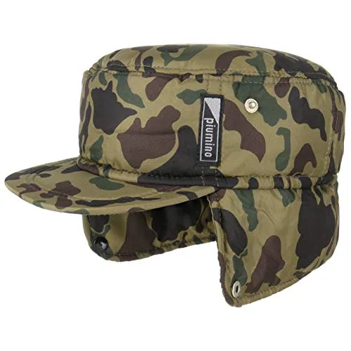 Lipodo Cappellino Camouflage con Paraorecchie Uomo - Protezione Orecchie Cappello Invernale Visiera, paraorecchie, Fodera Autunno/Inverno - L (58-59 cm) Camouflage