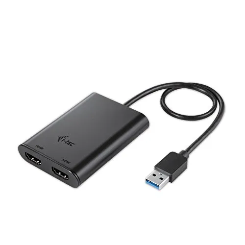 i-tec USB 3.0/USB-C a Dual HDMI Video Adattatore 2X HDMI 4K 60Hz per Windows Mac OS Android Ubuntu Thunderbolt 3 Compatibile