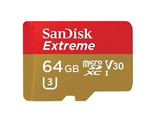 SanDisk Extreme 64GB, microSDXC Classe 10, U3, V30, velocità di lettura fino a 90MB/s, FFP [Vecchio Modello]