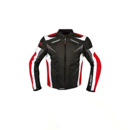 Giacca a Pro Motorcycle Ce Armored Textile Motor Bike Racing Thermal Liner Nero e rosso, L