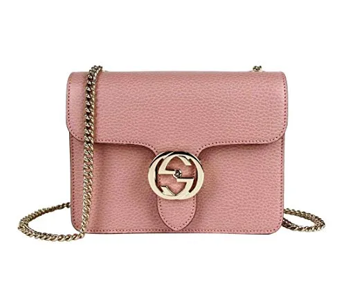 Gucci 510304 5806 - Borsa a tracolla da donna in morbida pelle rosa