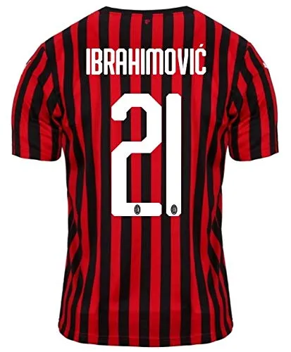 Puma AC Milan, Maglia Home Replica 2019/2020 Ibrahimović, Puma Black, Bambino, 128