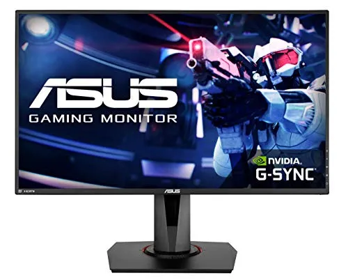 ASUS VG278QR 27'' FHD (1920 x 1080) Esports Gaming Monitor per PC, 0.5 ms, 165 Hz, DP, HDMI, DVI, FreeSync, Compatibile G-Sync, Filtro Luce Blu, Flicker Free, Certificazione TUV