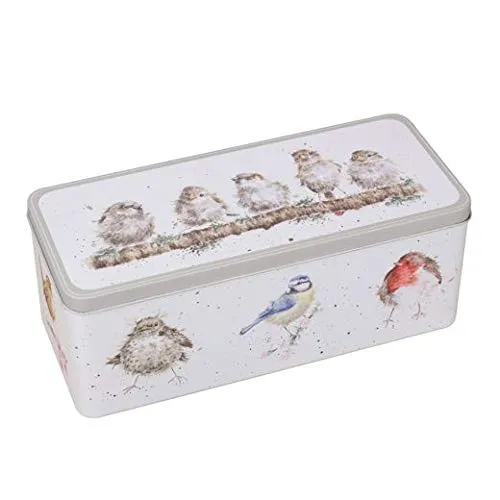 Wrendale Designs Biscottiera della collezione ”The Country Kitchen”, scatola in latta con motivo uccellini (TN017)