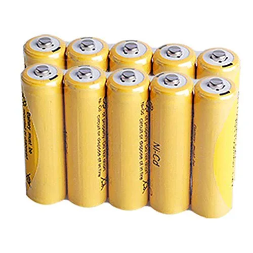 Facibom Batteria Ricaricabile AA 700MAh 1,2 V qualità Ni-CD 1,2 V Batteria Ricaricabile 2A Baterias Batterie Bateria 500 Volte, 10 Pezzi