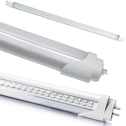 081 Store - KIT DA 10 TUBI NEON LED 120 CM TRASPARENTE 18 WATT ATTACCO T8 LUCE BIANCA 6000K