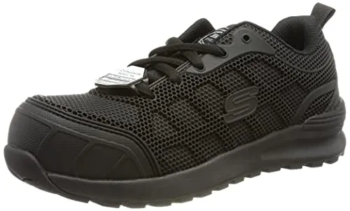 Skechers Bulklin Ayak, Scarpe per lavori industriali Donna, Tessuto Sintetico Nero, 37 EU