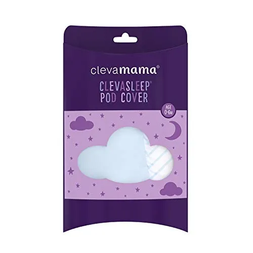 Clevamama, Federa per Riduttore Lettino e Culla Neonato ClevaFoam, Cotone Traspirante - Celeste, 52x87 cm