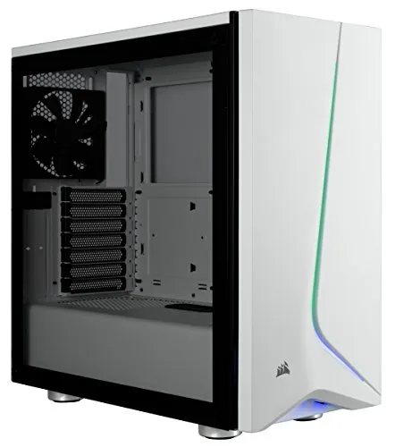 Corsair Carbide SPEC-06 RGB Case da Gaming, Mid-Tower ATX, con Vetro Temperato, Bianco