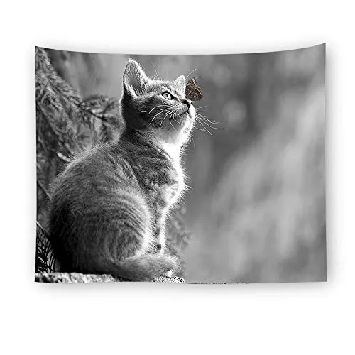 jtxqe La Migliore Vendita di arazzi Decorativi in ​​Tessuto di Gatto 2 200X150cm