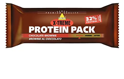 Inkospor X-Treme Protein Pack Bar, Chocolate-Brownie, 24 x 35g