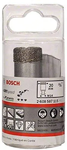 Bosch Accessories 1x Fresa Diamantata Best for Ceramic Dry Speed, Foratura a Secco della Ceramica Dura, Ø 20 x 35 mm, Accessorio Smerigliatrice Angolare