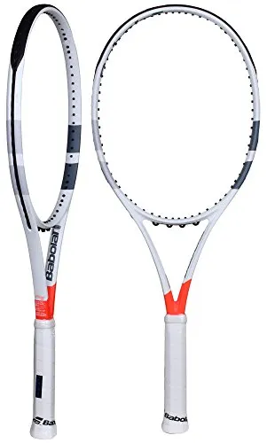 BABOLAT Pure Strike 100 Unstrung Racchette da tennis, Uomo, UOMO, Pure Strike 100 Unstrung, bianco / rosso