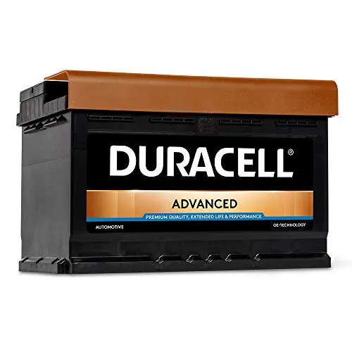 Duracell, batteria dell’auto modello Advanced, DA74, da 12V, tipo 096 74Ah 680CCA 278 x 175 x 190 0/1 B13