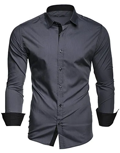 Kayhan Uomo Camicia, TwoFace Grey XL