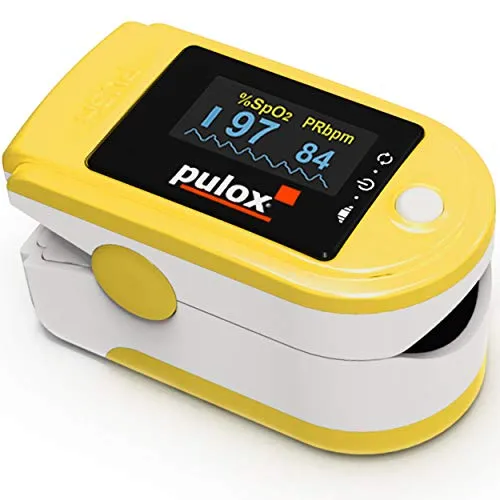 Pulsossimetro PULOX PO-200 con display OLED colore: Giallo