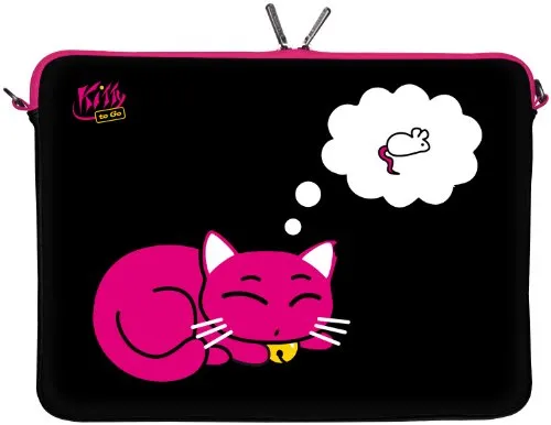 Kitty to Go LS143-15 Notebook Sleeve Laptop neopren case custodia portatile borsa involucro protettivo 39,6cm (15,4 – 15,6 pollice) nero