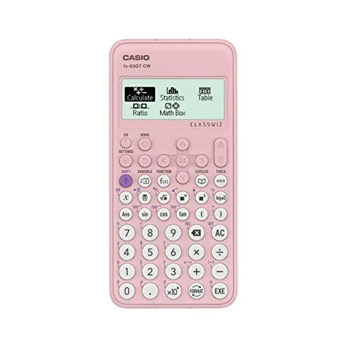 Nuovo Casio FX-83GTCW Calcolatrice scientifica rosa