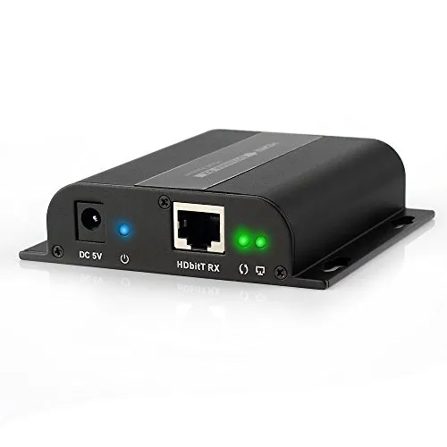 eSynic 120m HDbitT HDMI Extender Ethernet Network Extender Ricevitore 1080P su Singolo RJ45 CAT6/6a/7 Cavo - Si può distribuire da Router o Commutatore di Rete - Solo Ricevitore