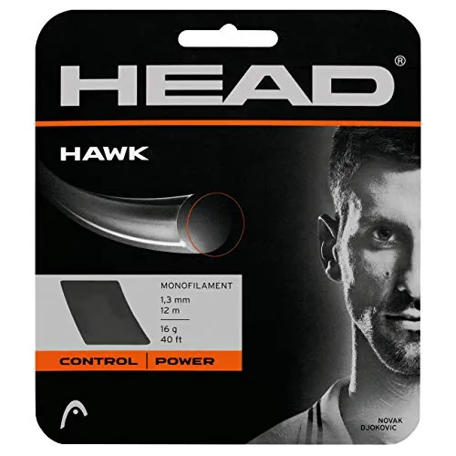 HEAD Set Hawk, Racchetta da Tennis Unisex Adulto, Grigio, 16