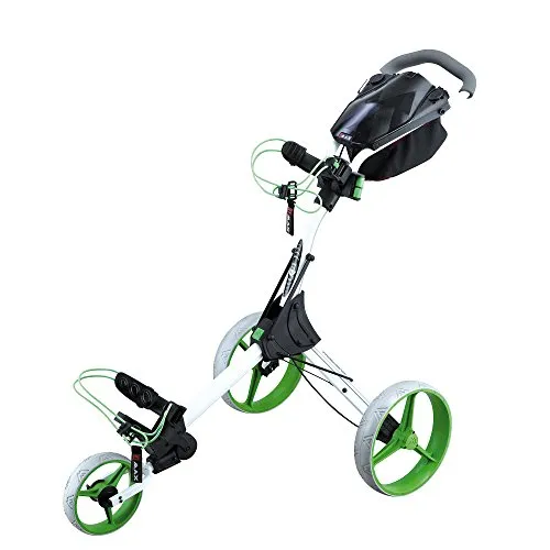 Big Max IQ Plus Golf Trolley, Color- White/Lime