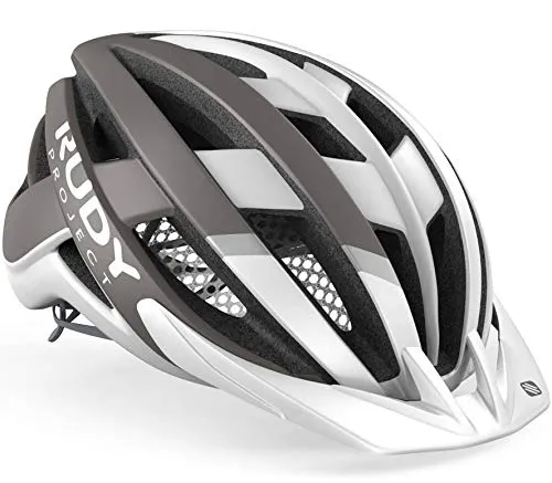 Rudy Project Venger - Casco per mountain bike, colore: bianco/grigio opaco 2020, Bianco/grigio opaco, L | 59-62cm