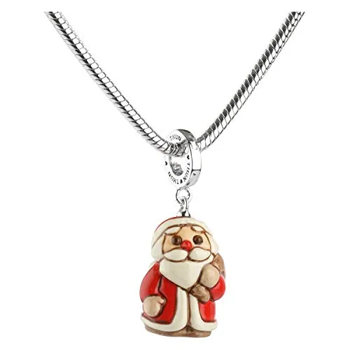 THUN ® - Charm"Special icon" Babbo Natale - Ceramica -