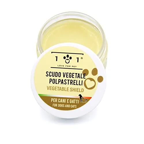 Crema Naturale Polpastrelli Cane e Gatto, 50ml - Ricostituisce e Ripara Cuscinetti da Terreno, Agenti Esterni, Freddo - Balsamo Idratante Zampe - Difende e Ripara da Graffi, Screpolature - Linea 101