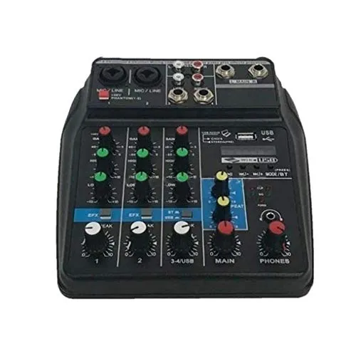 F-blue Professione Mixing Console USB Mixer Porta Audio ha Alimentato Il Mini Bluetooth 4 canali Stage Performance Live Action Audio Mixer