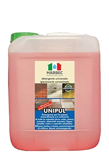Marbec - UNIPUL 5LT | Detergente Universale igienizzante concentrato per Tutti i Tipi di Pavimenti e Rivestimenti