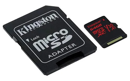 Kingston SDCR/64GB MicroSD Canvas React, Nero