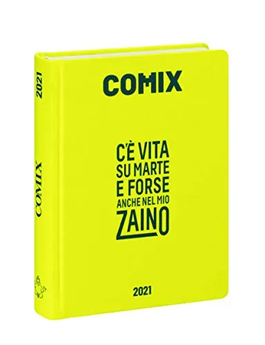 Comix - Diario 2020/2021 16 Mesi - Yellow neon - Mini